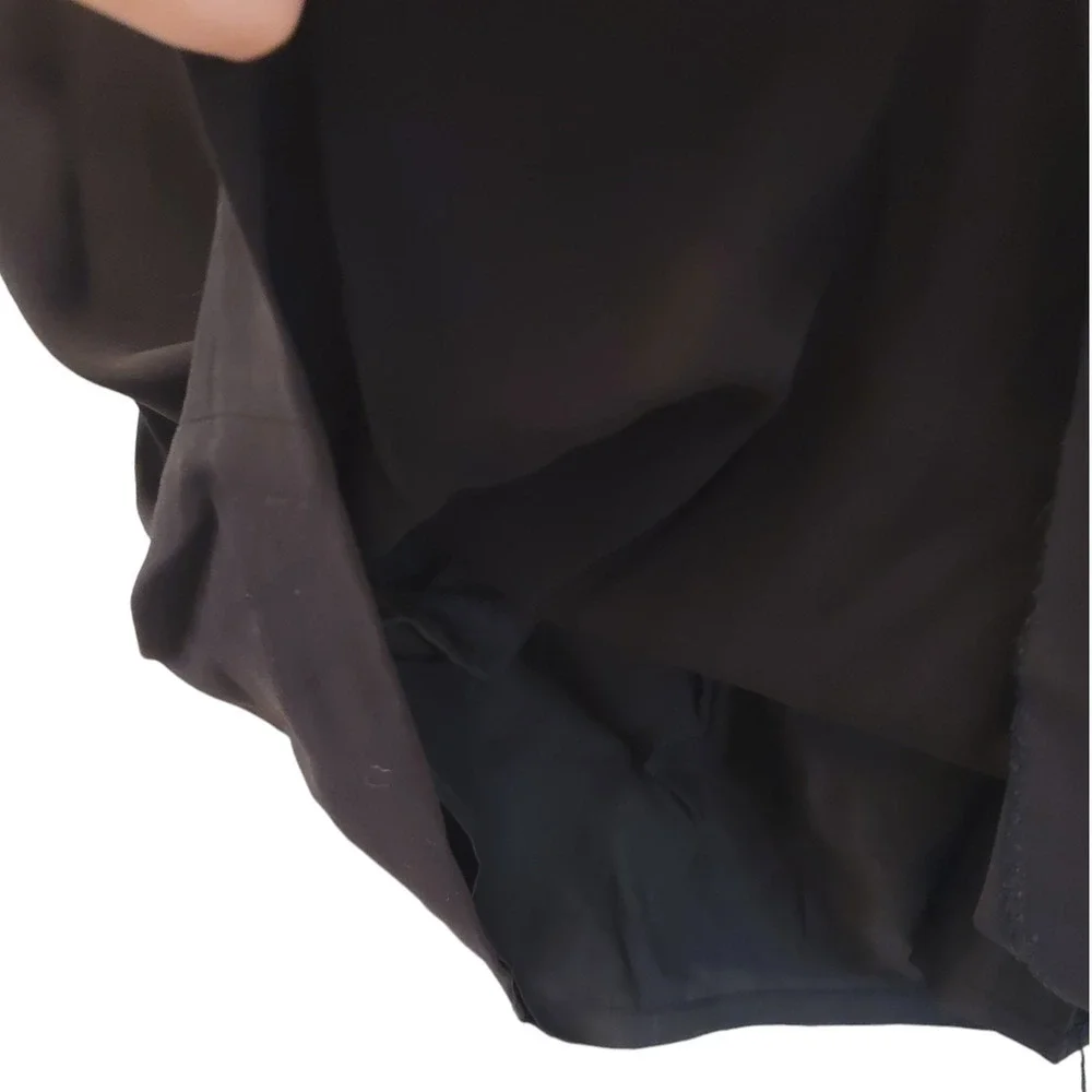 L.K. Bennett Women's 100% Silk Pleated Sleeveless Pencil Dress Grey Black Size 6